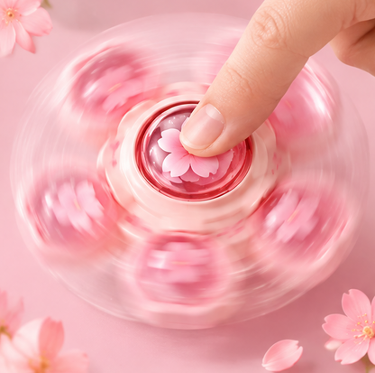 Cute Themed Hand Fidget Spinner Toy - High-Speed Rotating Stress Relief Gyro for Kids & Adults
